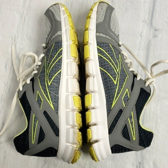 REEBOK Running 8 1/2D Grey & Yellow EUC - Picture 7 of 13